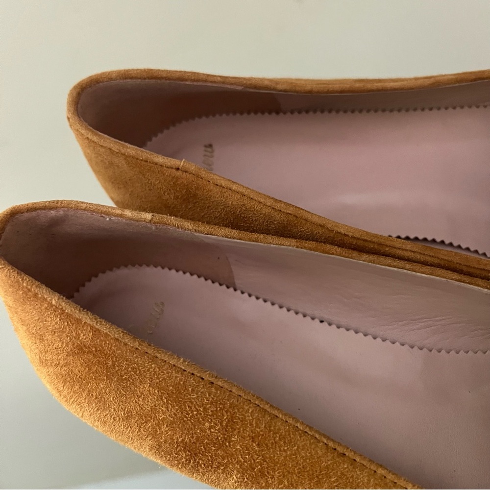 J. Crew Women's Suede Smoking Loafers in Camel - Picture 4 of 9